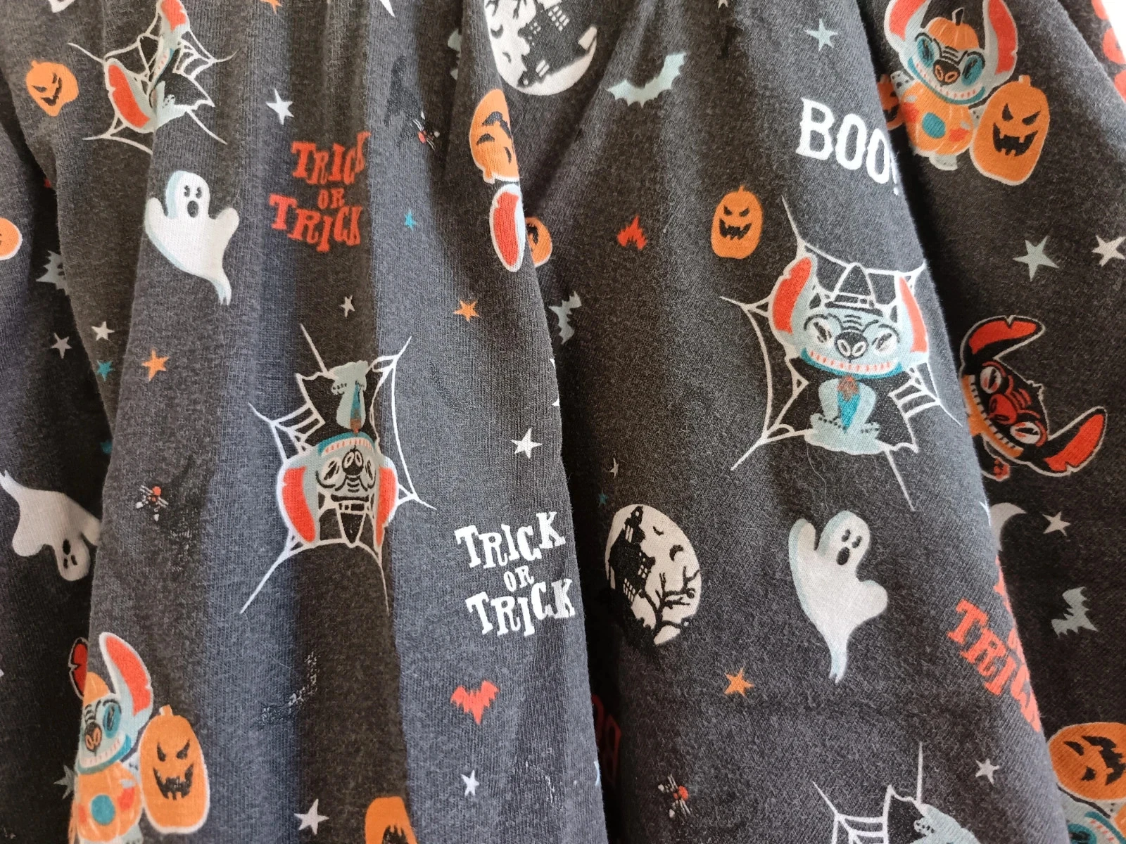 Saia halloween Disney 7/8 anos algodão Stitch – photo 2